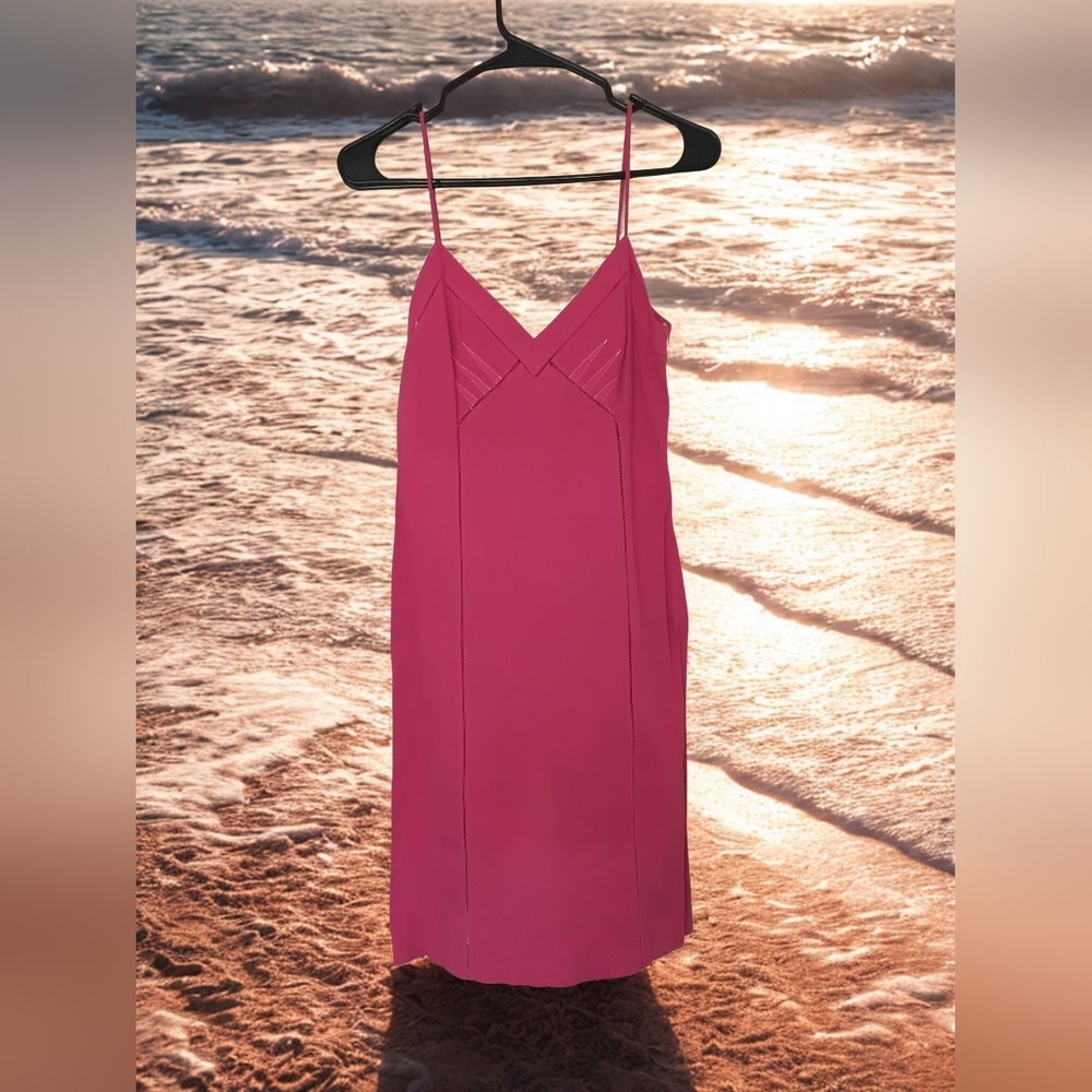 Philosophy Vibrant Pink Dress With Cutouts